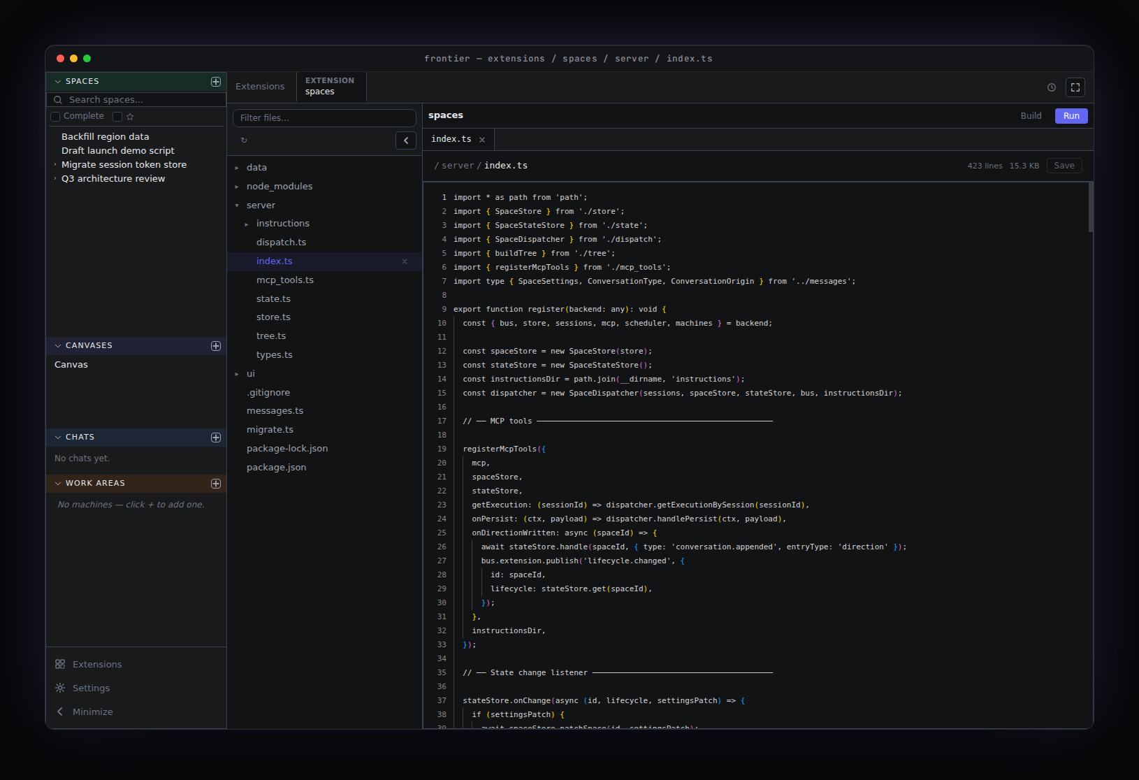 Edit the IDE while you use it.