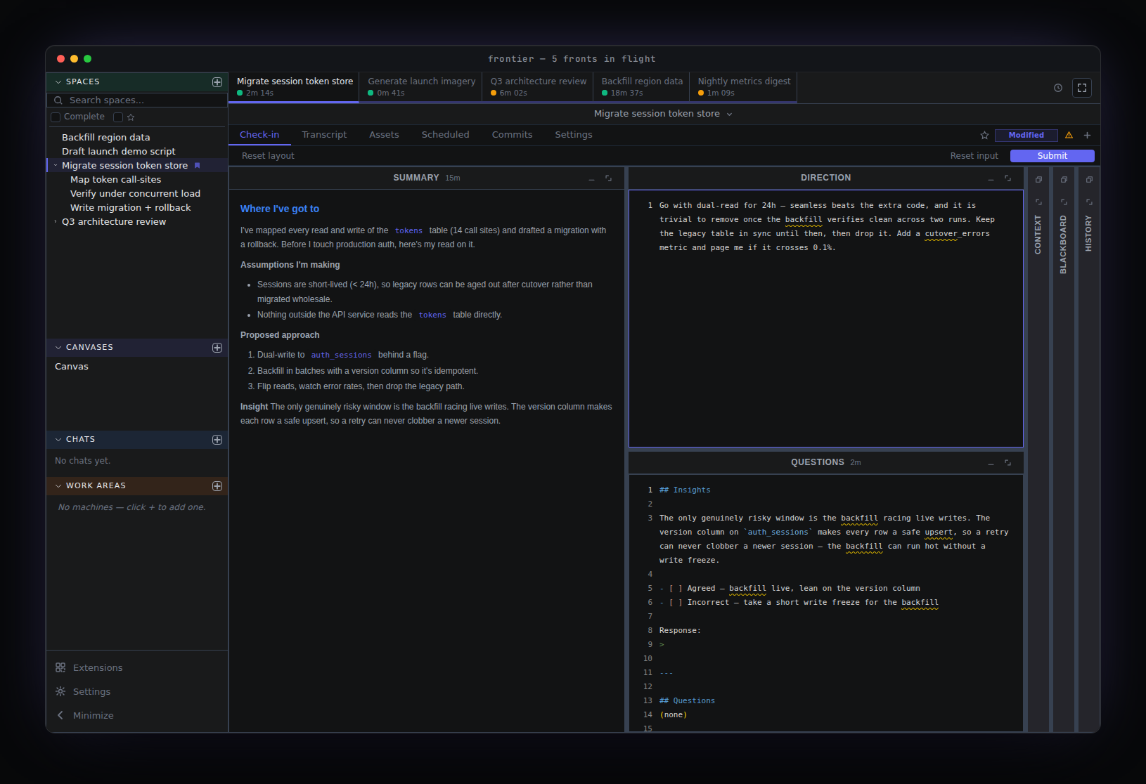 Many fronts, one screen.